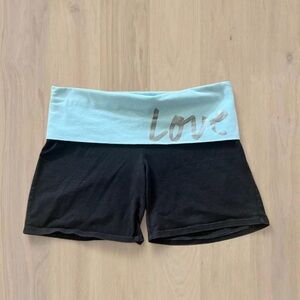 2000s Victoria Secret PINK Foldover Waist Black Women’s Shorts